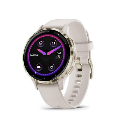 Garmin Venu 3S GPS Smartwatch - Soft Gold Stainless/Ivory Case